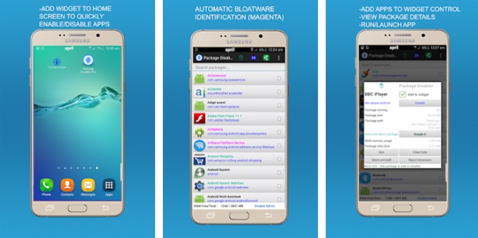 Gameplay screenshot from package disabler pro for lg for Android