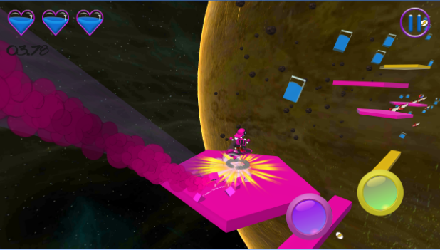 Gameplay screenshot from paint surfer for Android
