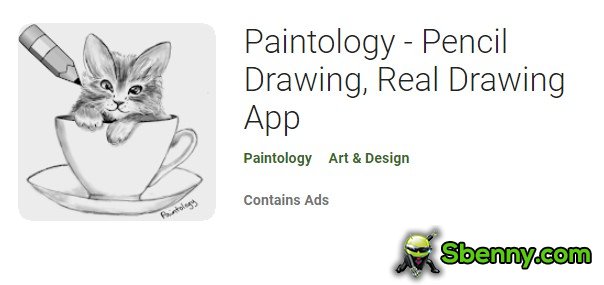 aplicativo de desenho real de desenho a lápis de paintology