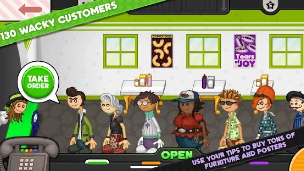 Gameplay screenshot from papa s pastaria to go for Android