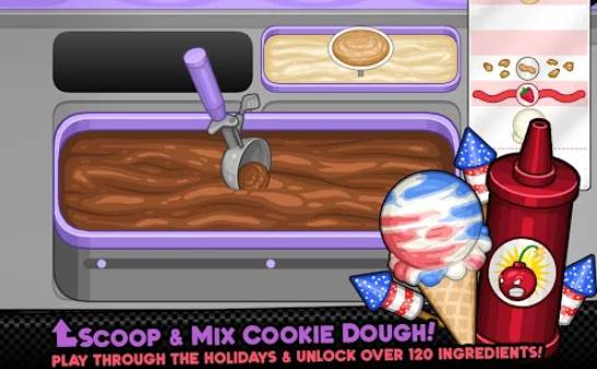 Gameplay screenshot from papa s scooperia hd for Android