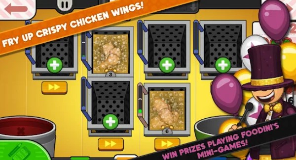 Gameplay screenshot from papa s wingeria to Go for Android
