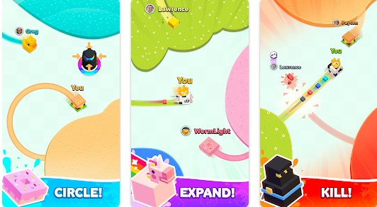 Gameplay screenshot from paper io 2 for Android