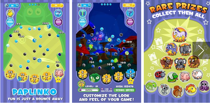 Gameplay screenshot from paplinko for Android