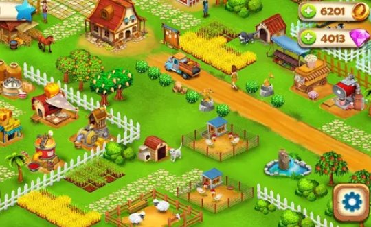Gameplay screenshot from paradise hay farm island offline game for Android