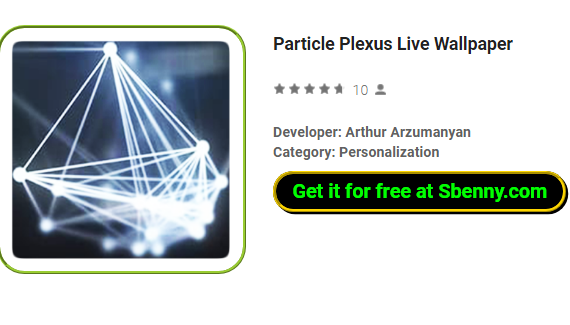 papel de parede ao vivo de partículas plexus