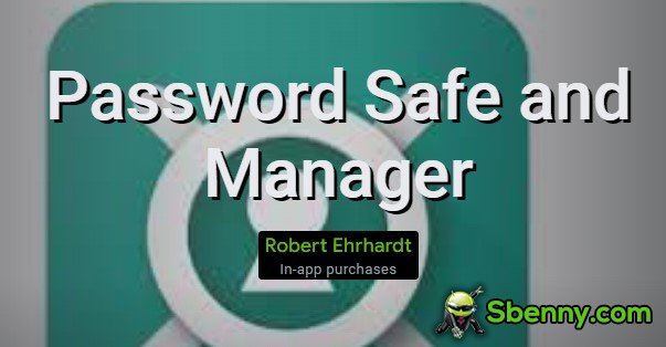 password safe and manager