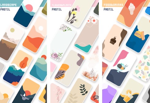 Gameplay screenshot from pastel wallpapers for Android