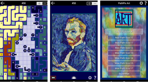 Gameplay screenshot from pathpix art for Android