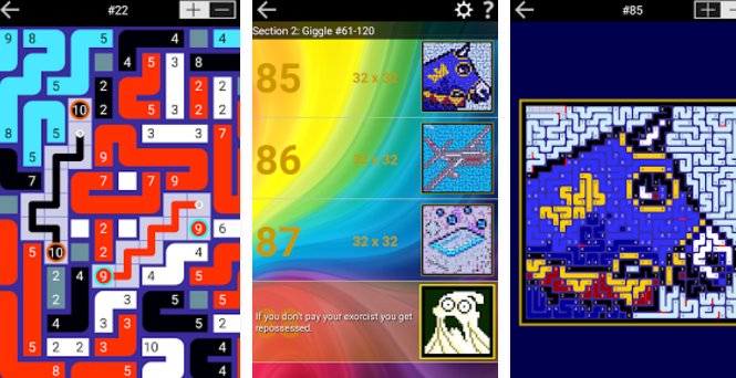 Gameplay screenshot from pathpix laugh for Android