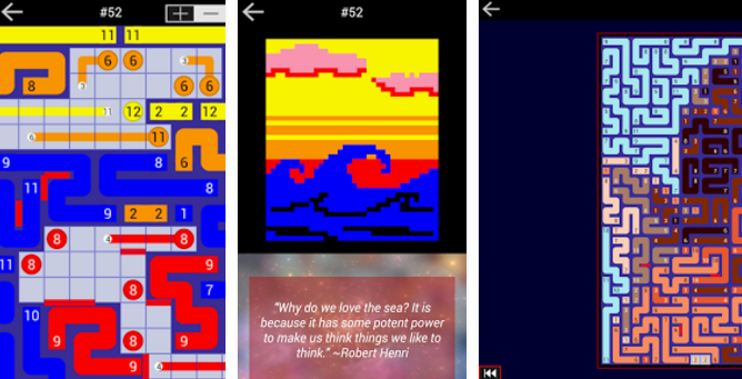 Gameplay screenshot from pathpix love for Android