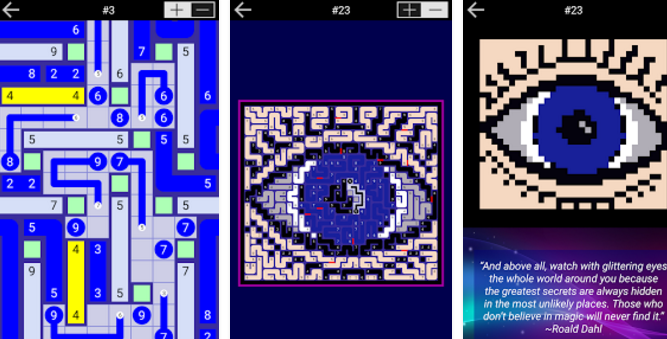 Gameplay screenshot from pathpix magic for Android