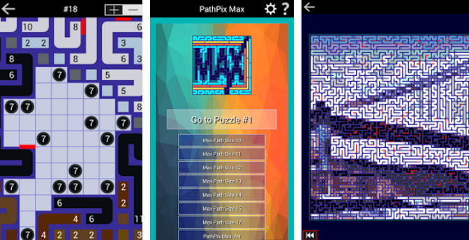 Gameplay screenshot from pathpix max for Android