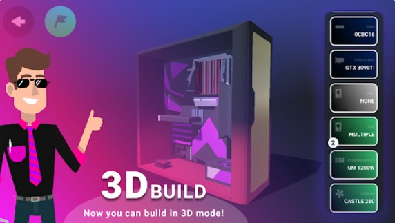 Gameplay screenshot from pc creator pro pc building for Android