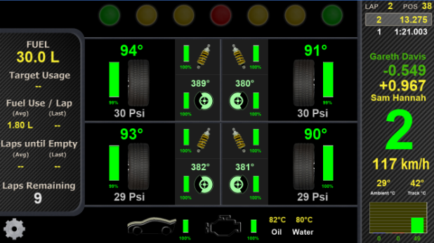 Gameplay screenshot from pcars dash for Android