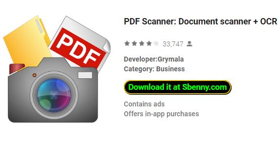 pdf scanner document scanner plus ocr gratis