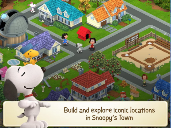 Gameplay screenshot from peanuts snoopy s town tale for Android