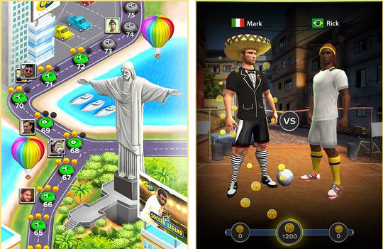 Gameplay screenshot from pelé soccer legend for Android