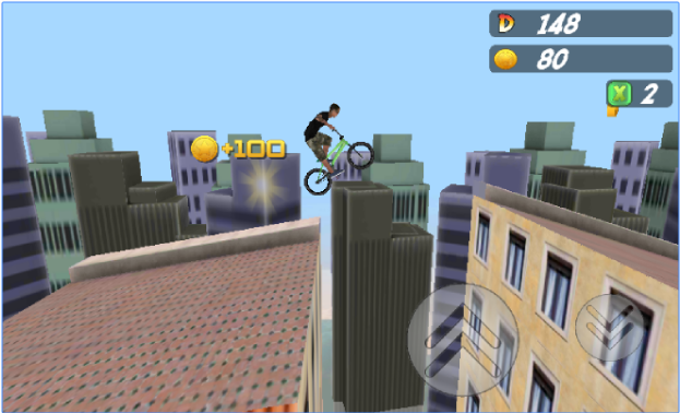 Gameplay screenshot from pepi bike 3d for Android