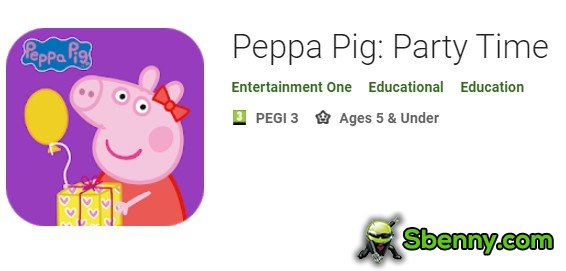 l'heure de la fête de Peppa Pig
