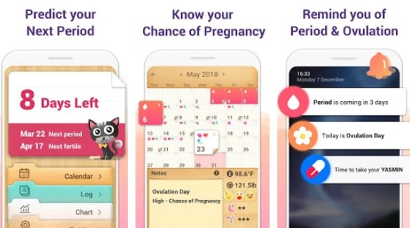 rastreador de período calendario de período rastreador de ovulación MOD APK Android