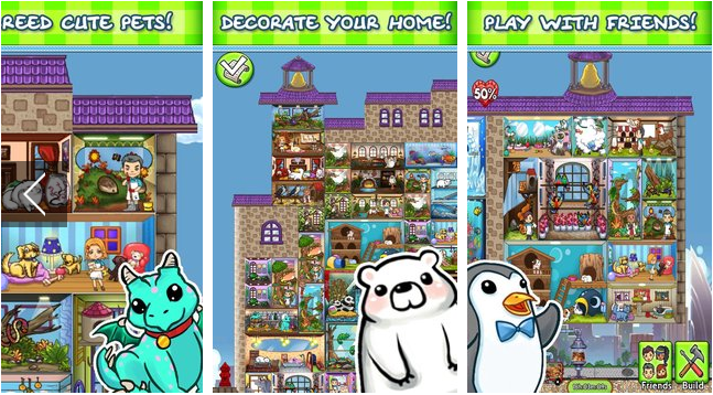Gameplay screenshot from pet island build breed grow for Android