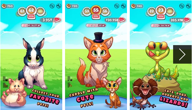 Pet Petters, el juego inactivo más lindo MOD APK Android