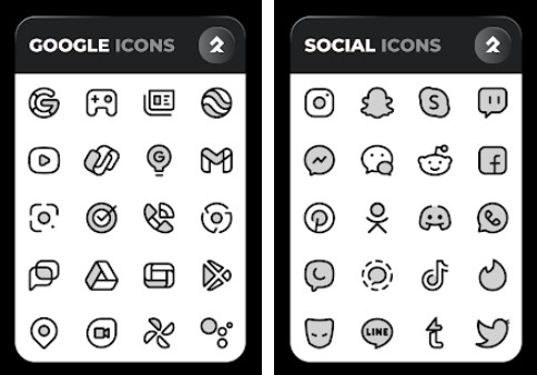 Gameplay screenshot from phantom black icons on sale for Android