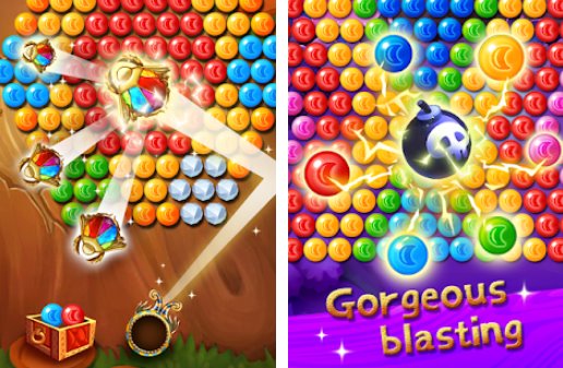 Gameplay screenshot from pharaoh bubble shooter for Android