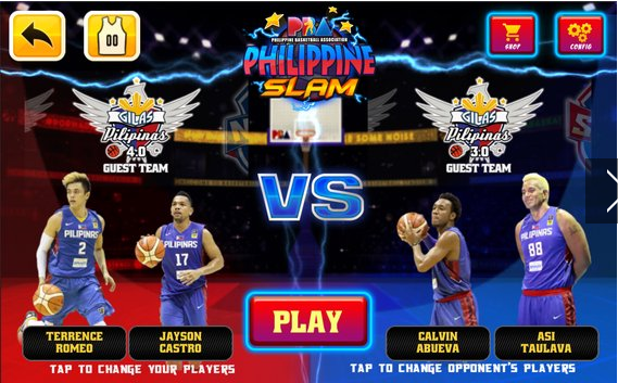 Gameplay screenshot from philippine clam basketball for Android
