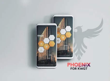 Gameplay screenshot from phoenix for kwgt for Android