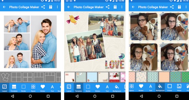 Gameplay screenshot from photo collage maker for Android