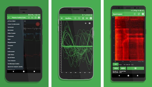 conjunto de sensores de caixa de ferramentas de física pro MOD APK Android