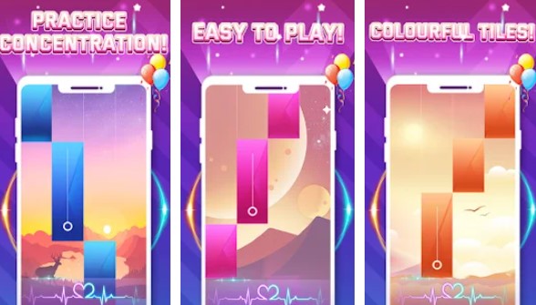 Gameplay screenshot from piano game classic music song for Android