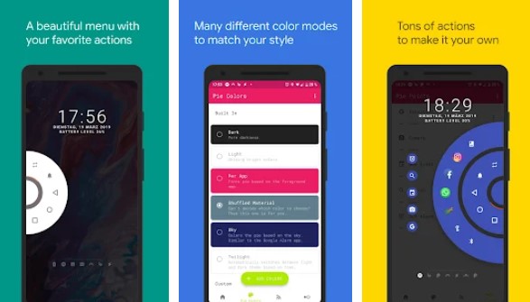 Gameplay screenshot from pie controls navigation gestures for Android