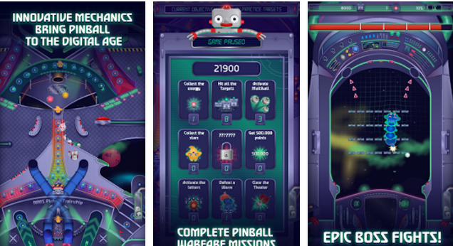 Gameplay screenshot from pinball cadet for Android