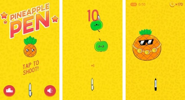 Gameplay screenshot from pineapple pen for Android
