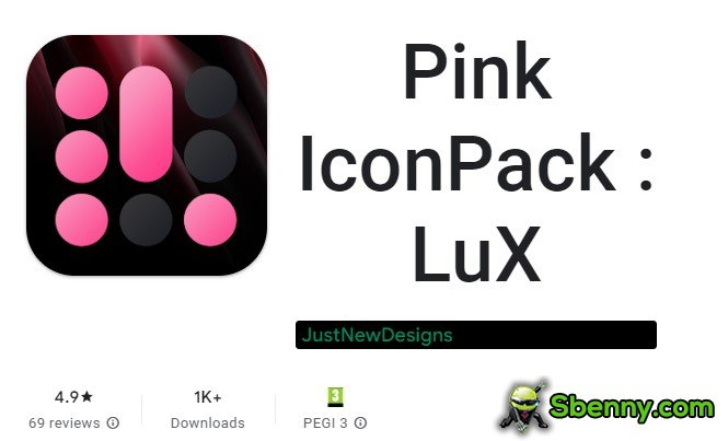 paquete de iconos rosa lux