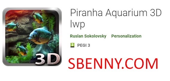 aquário de piranha 3d dlwp