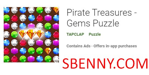 rompecabezas de gemas de tesoros piratas