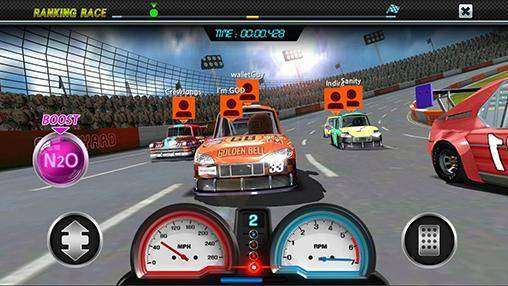 Gameplay screenshot from pit stop racing club vs club for Android