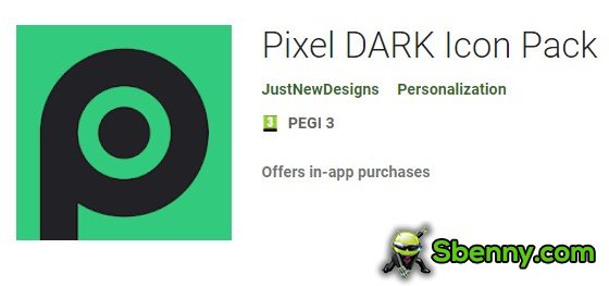 pixel sötét ikon csomag