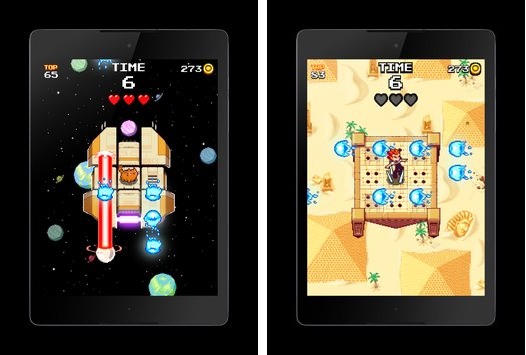 Gameplay screenshot from pixel dodgers for Android