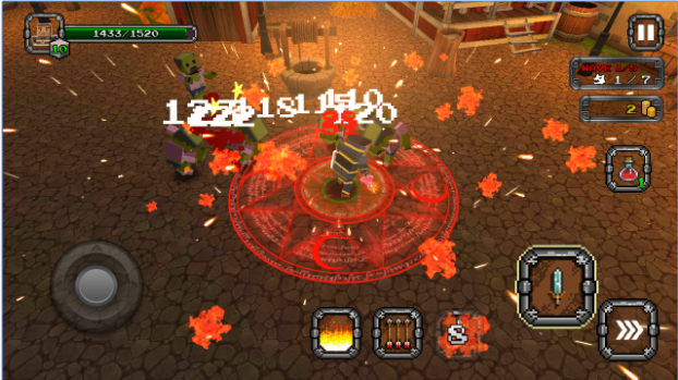 Gameplay screenshot from pixel f blade 3d fantasy rpg for Android
