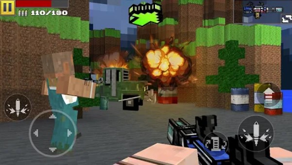 Gameplay screenshot from pixel shooting 3d for Android