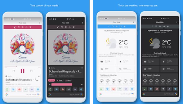 Gameplay screenshot from pixel slide for klwp kustom theme for Android