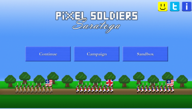 Pixel soldados saratoga 1777