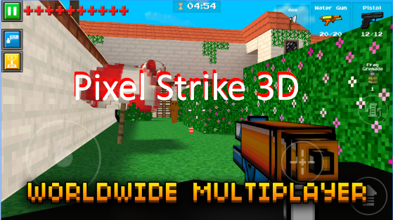 píxel huelga 3d
