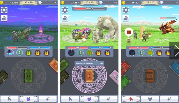 Gameplay screenshot from pixel summoner for Android