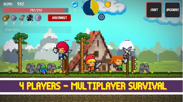 Gameplay screenshot from pixel survival game for Android